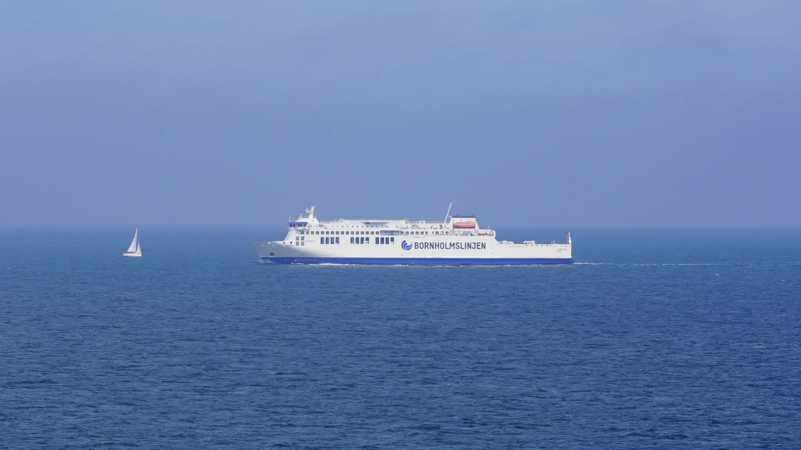 Færge Bornholmslinjen Det danske rederis Hammershus på vej til Bornholm.