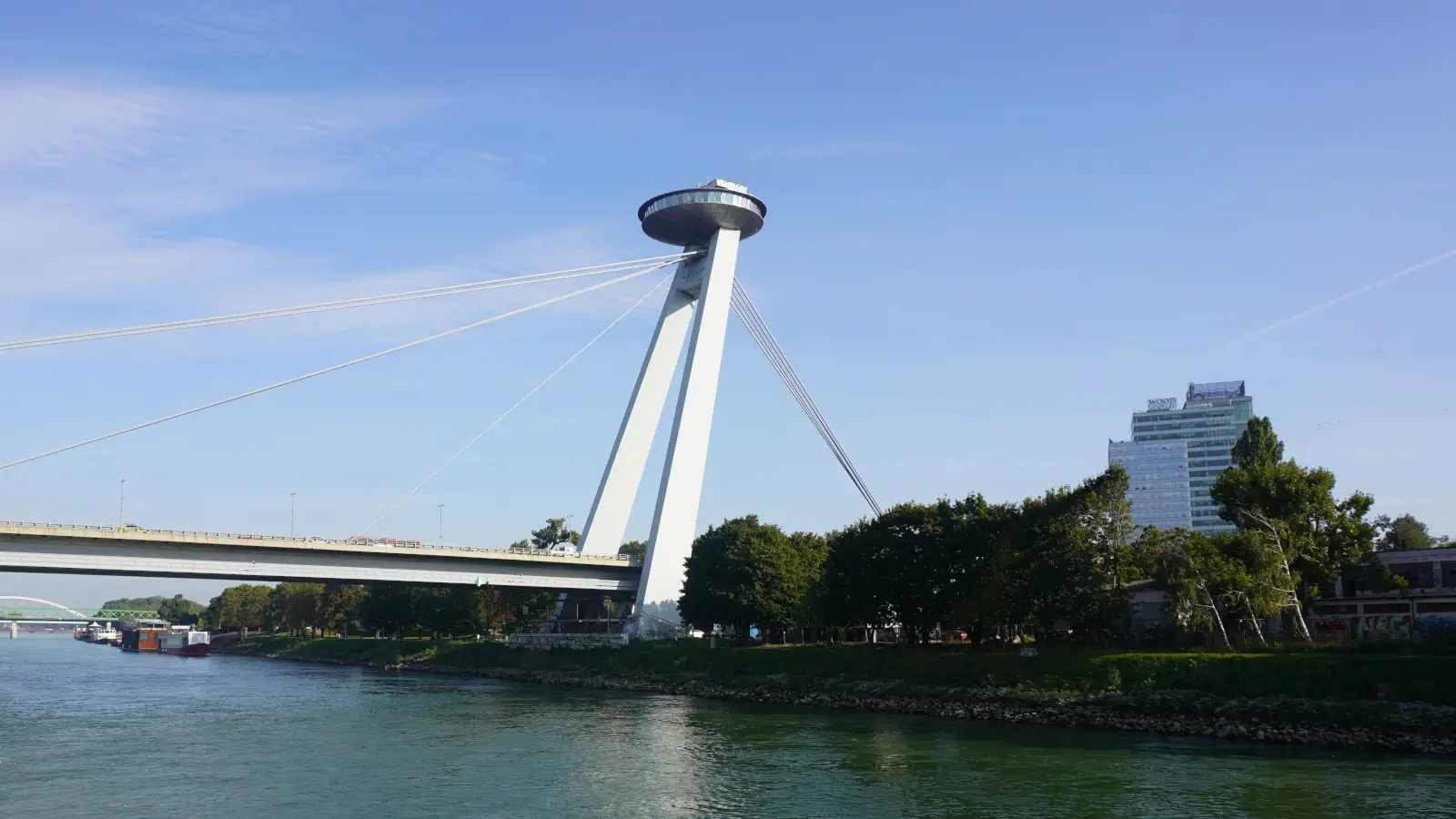 UFO-udsigtsplatformen til den nationale oprørsbro i Bratislava.