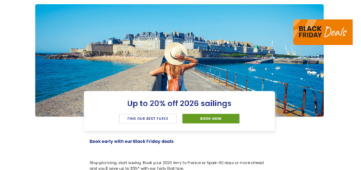 Brittany Ferries Black Friday-tilbud med 20% rabat.
