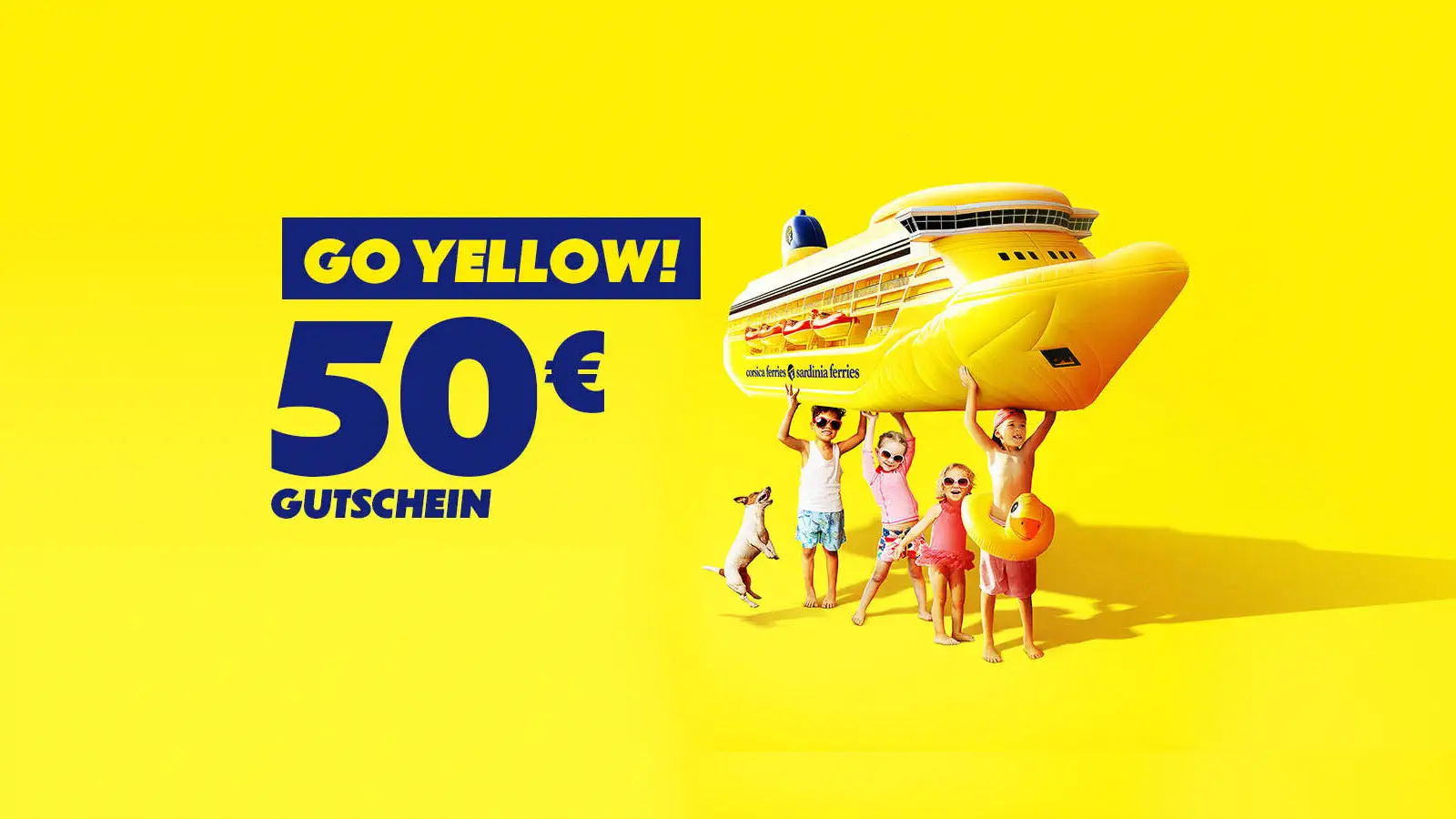 50 € værdikupon fra Corsica Ferries til din færgereservation.