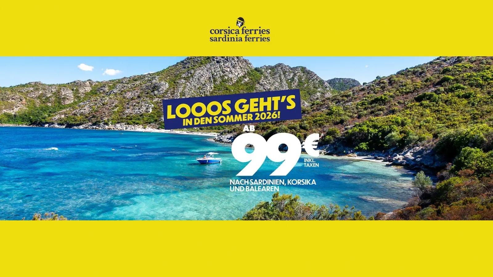 Corsica Ferries bookingstart og Flex Ticket 2026
