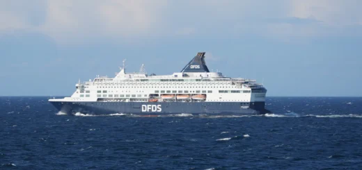 Færge DFDS Pearl Seaways på vej fra København via Frederikshavn til Oslo.