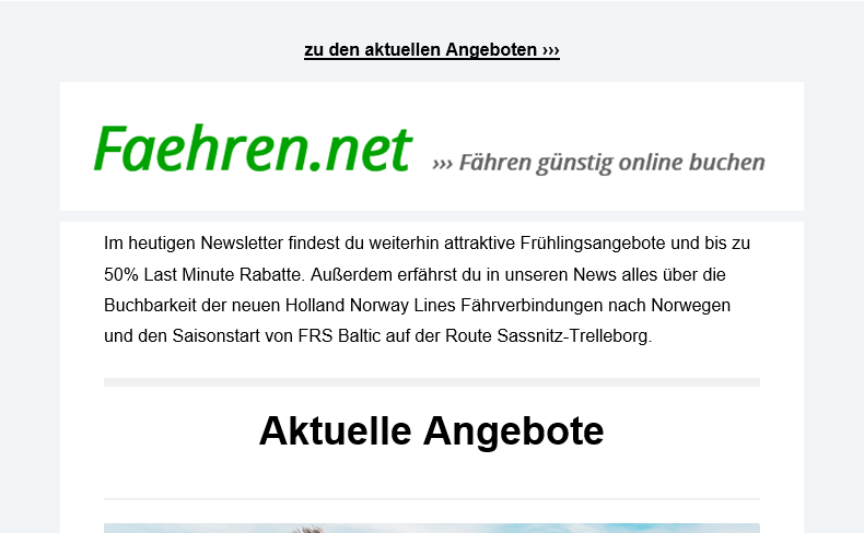Nyhedsbrev fra Faehren.net