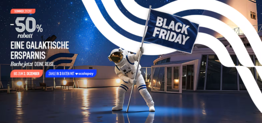 Grandi Navi Veloci - GNV Black Friday 2025 med 50% rabat til alle færgeforbindelser