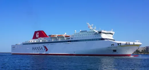 Færge MS Drotten fra Hansa Destinations rejste til Rostock-Nynashamn-ruten.