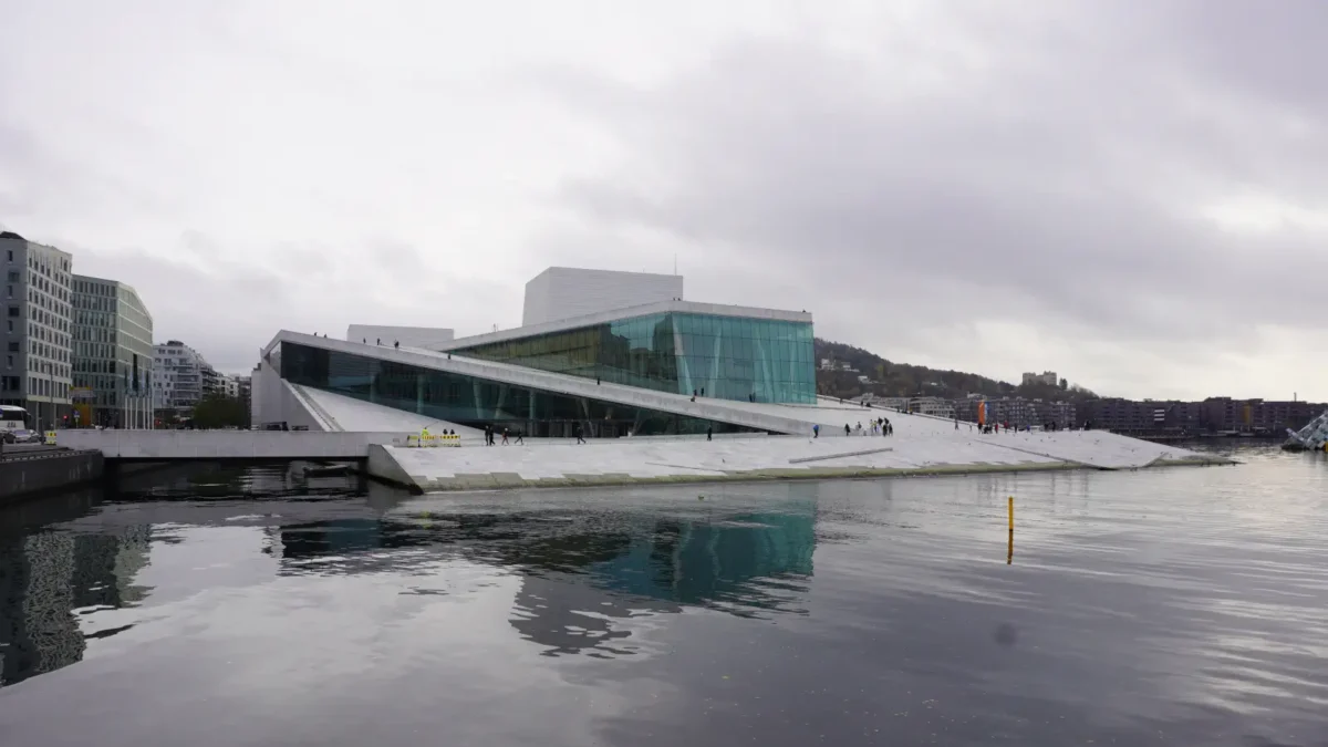 Udsigt til operahuset i Oslo.