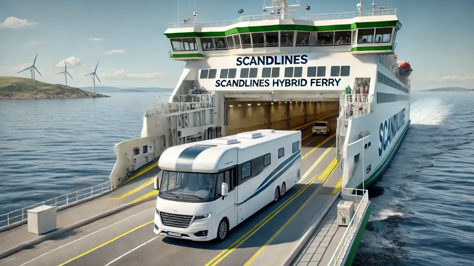 Scandlines Camper Ticket med fordelagtige priser for autocampere og biler med campingvogne.