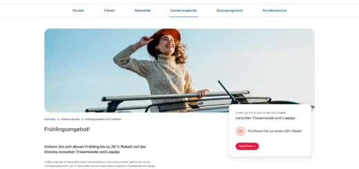 Stena Line Forårstilbud med 20% rabat til Letland