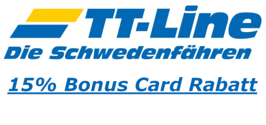 TT-Line Bonuskortrabat - 15% rabat til SMART- og FLEX-takster