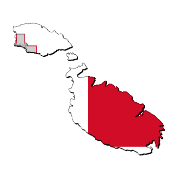 Kort og flag i Malta